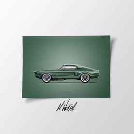 Plakat do garażu Mustang