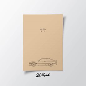 Motoryzacyjne plakaty minimalistyczne