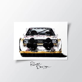 Rysunek samochód Audi Quattro Puarez Design